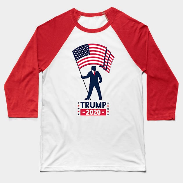 Trump 2020 Baseball T-Shirt by Malchev